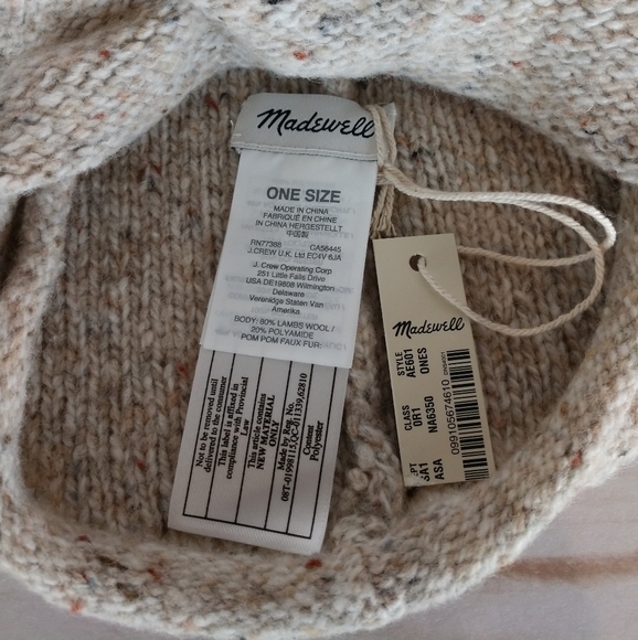 Madewell Faux Fur Pom Pom Beanie - Picture 4 of 4